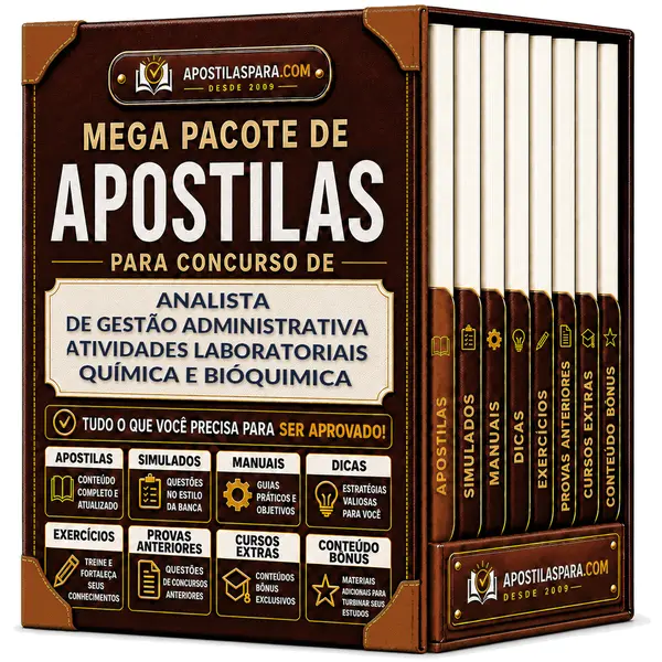 Apostila para Analista de Gestão Administrativa - Atividades Laboratoriais Química e Bióquimica