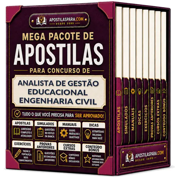 Apostila para Analista de Gestão Educacional - Engenharia Civil