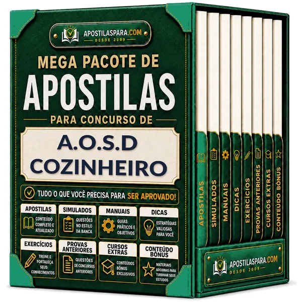 Apostila para A.O.S.D - Cozinheiro