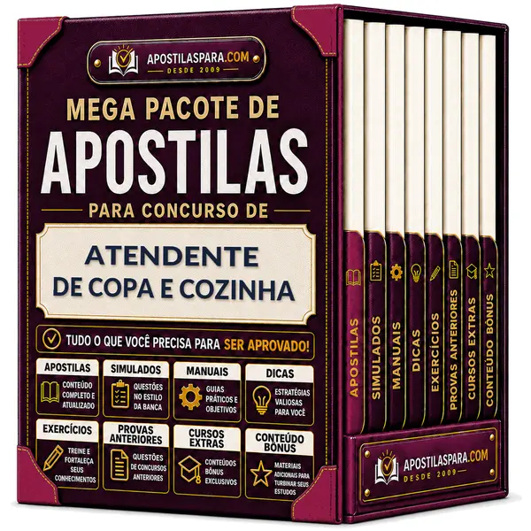 Apostila para Atendente de Copa e Cozinha