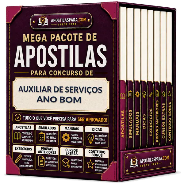 Apostila para Auxiliar de Serviços - Ano Bom