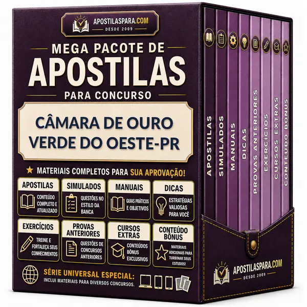 Apostila para Câmara de Ouro Verde do Oeste-PR