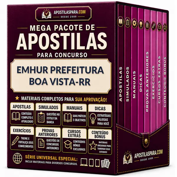 Apostila para EMHUR Prefeitura Boa Vista-RR