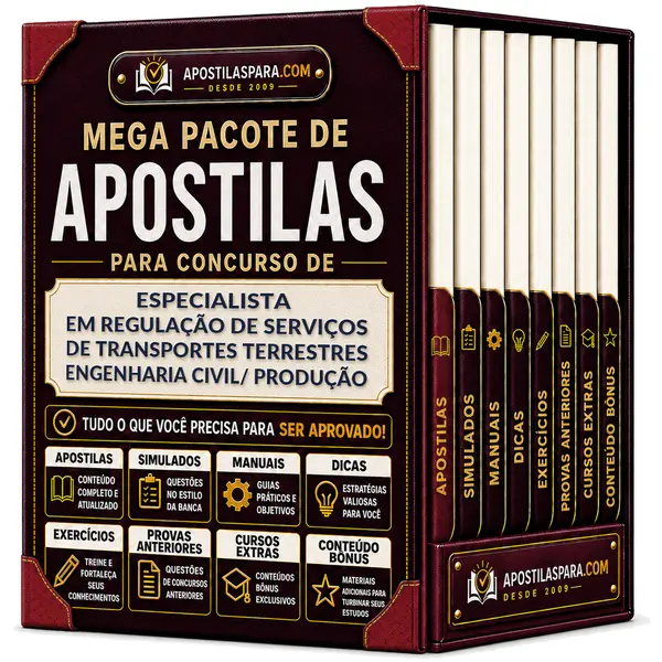 Apostila para Especialista em Regulação de Serviços de Transportes Terrestres - Engenharia Civil/ Produção