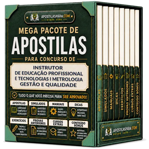 Apostila para Instrutor de Educação Profissional e Tecnologias I - Metrologia Gestão e Qualidade