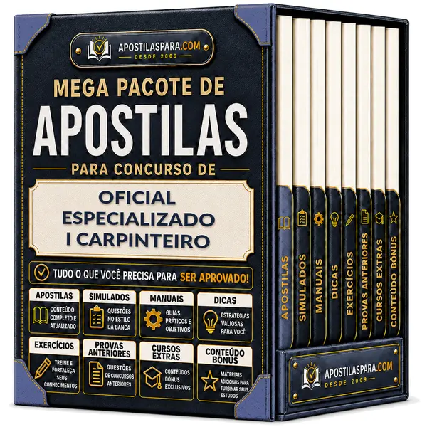 Apostila para Oficial Especializado I - Carpinteiro