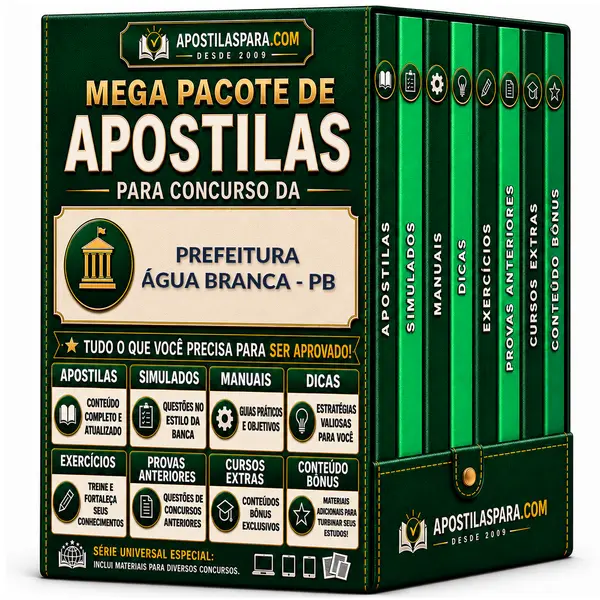 Apostila para Prefeitura Água Branca - PB
