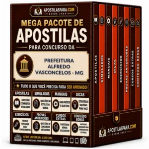 Apostila para Prefeitura Alfredo Vasconcelos - MG