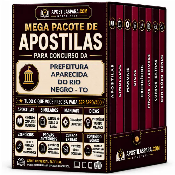 Apostila para Prefeitura Aparecida do Rio Negro - TO