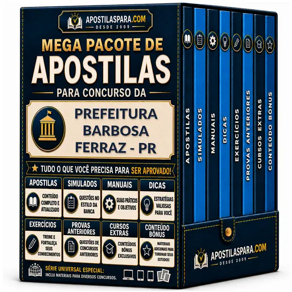 Apostila para Prefeitura Barbosa Ferraz - PR