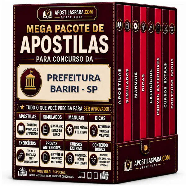 Apostila para Prefeitura Bariri - SP