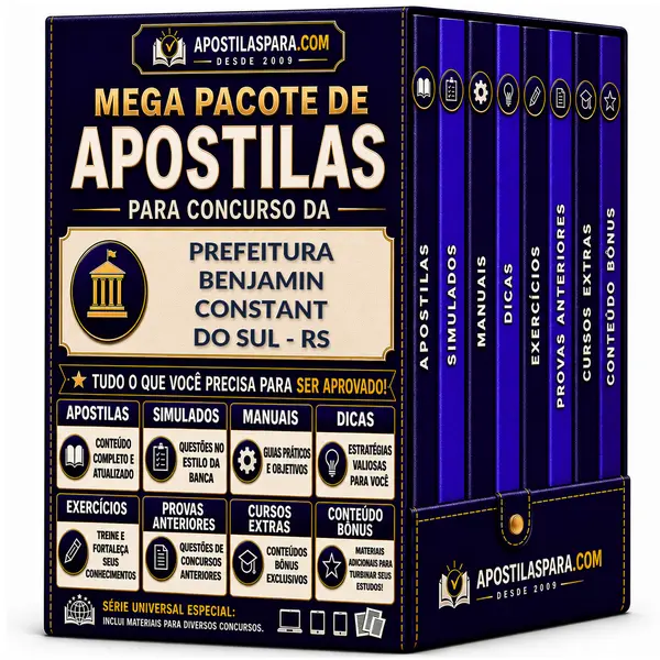 Apostila para Prefeitura Benjamin Constant do Sul - RS
