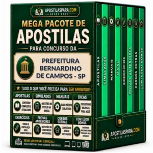 Apostila para Prefeitura Bernardino de Campos - SP