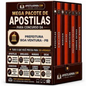 Apostila para Prefeitura Boa Ventura - PB