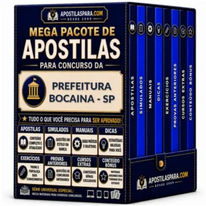 Apostila para Prefeitura Bocaina - SP