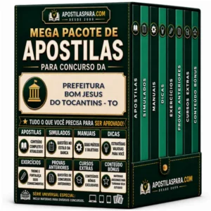 Apostila para Prefeitura Bom Jesus do Tocantins - TO