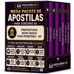 Apostila para Prefeitura Bom Jesus dos Perdões - SP