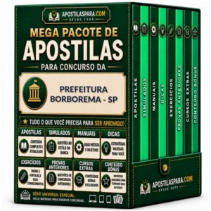 Apostila para Prefeitura Borborema - SP