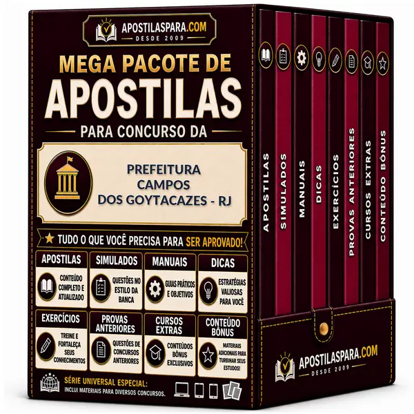 Apostila para Prefeitura Campos dos Goytacazes - RJ