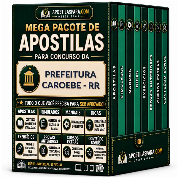Apostila para Prefeitura Caroebe - RR