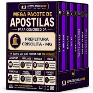 Apostila para Prefeitura Crisólita - MG