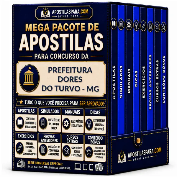 Apostila para Prefeitura Dores do Turvo - MG