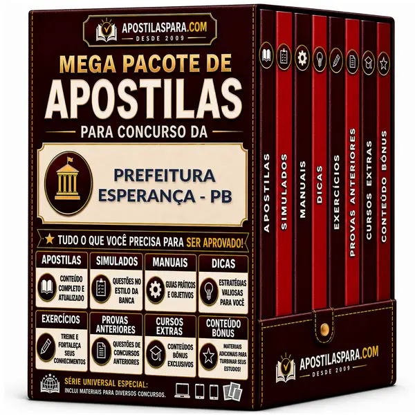 Apostila para Prefeitura Esperança - PB