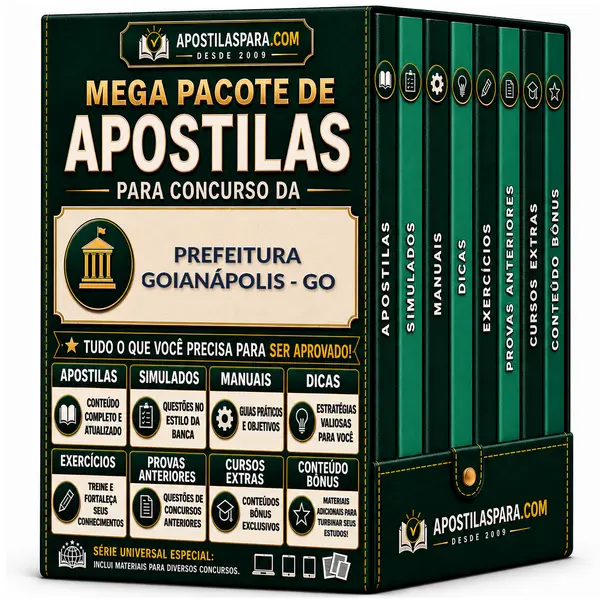 Apostila para Prefeitura Goianápolis - GO