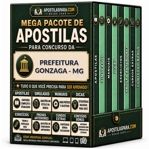 Apostila para Prefeitura Gonzaga - MG