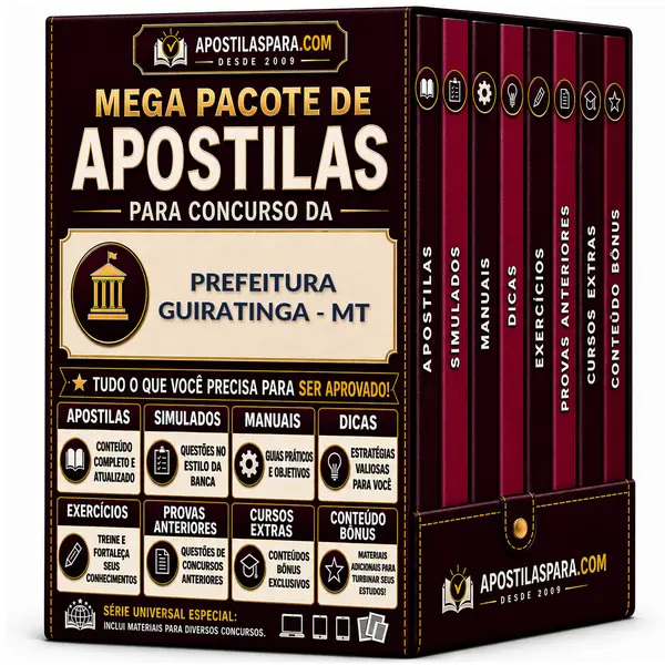 Apostila para Prefeitura Guiratinga - MT