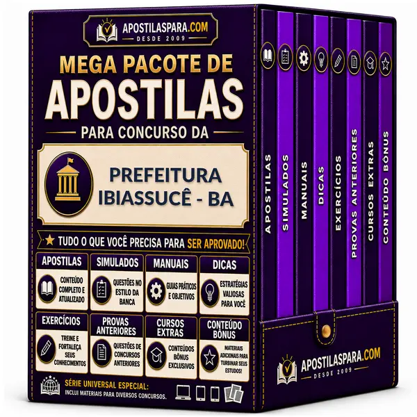 Apostila para Prefeitura Ibiassucê - BA