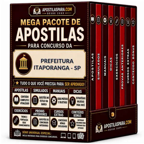 Apostila para Prefeitura Itaporanga - SP