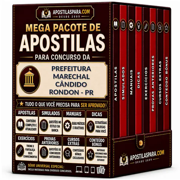 Apostila para Prefeitura Marechal Cândido Rondon - PR
