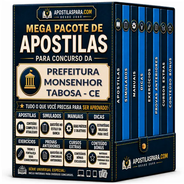 Apostila para Prefeitura Monsenhor Tabosa - CE
