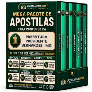 Apostila para Prefeitura Presidente Bernardes - MG