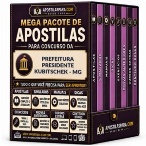 Apostila para Prefeitura Presidente Kubitschek - MG