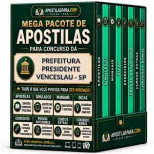 Apostila para Prefeitura Presidente Venceslau - SP
