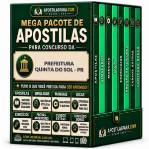 Apostila para Prefeitura Quinta do Sol - PR