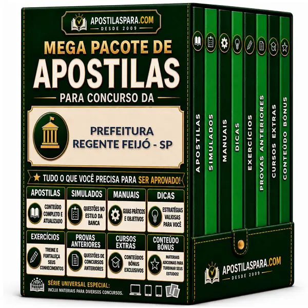 Apostila para Prefeitura Regente Feijó - SP
