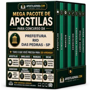 Apostila para Prefeitura Rio das Pedras - SP