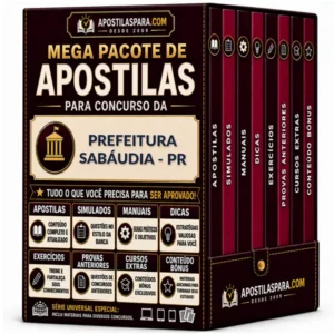 Apostila para Prefeitura Sabáudia - PR