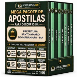 Apostila para Prefeitura Santo Amaro do Maranhão - MA