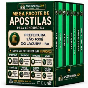 Apostila para Prefeitura São José do Jacuípe - BA
