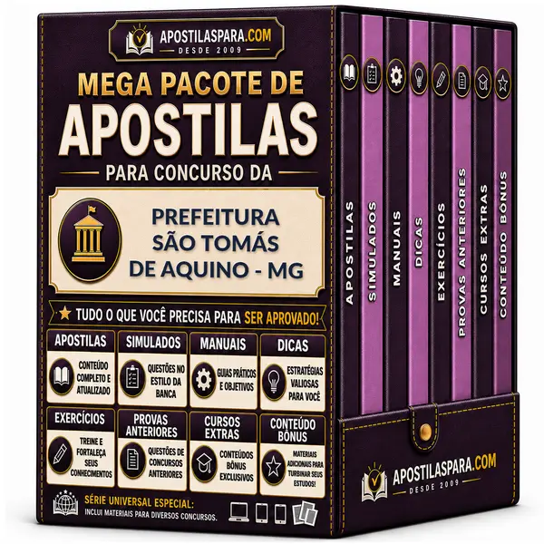 Apostila para Prefeitura São Tomás de Aquino - MG