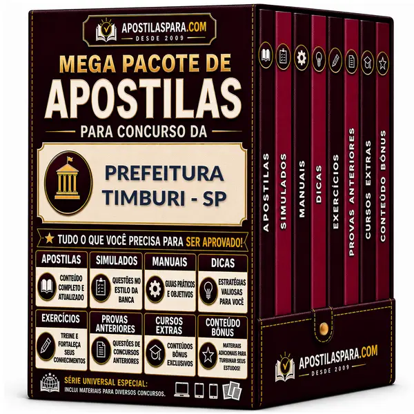 Apostila para Prefeitura Timburi - SP