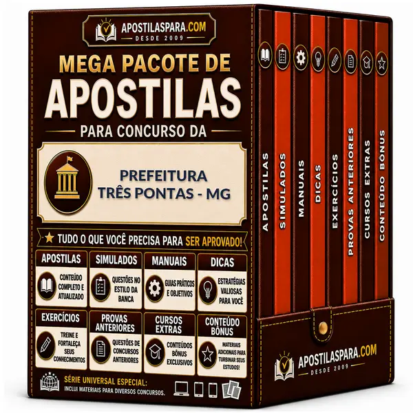 Apostila para Prefeitura Três Pontas - MG