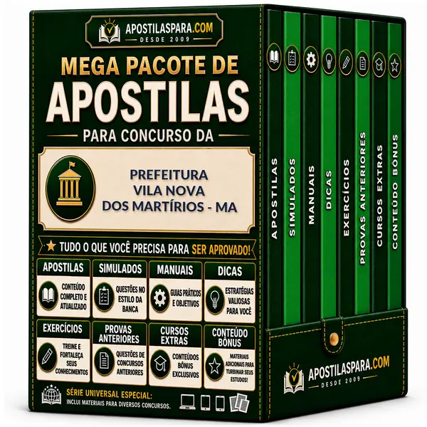 Apostila para Prefeitura Vila Nova dos Martírios - MA
