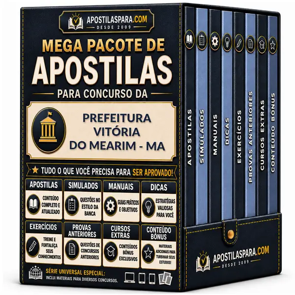 Apostila para Prefeitura Vitória do Mearim - MA