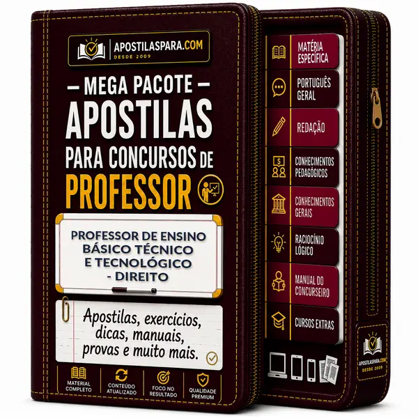 Apostila para Professor de Ensino Básico Técnico e Tecnológico - Direito