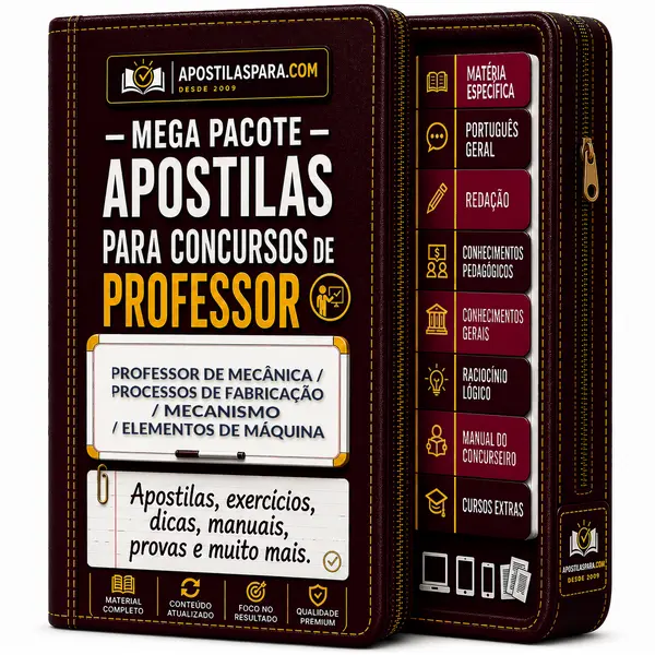 Apostila para Professor de Mecânica / Processos de Fabricação / Mecanismo / Elementos de Máquina